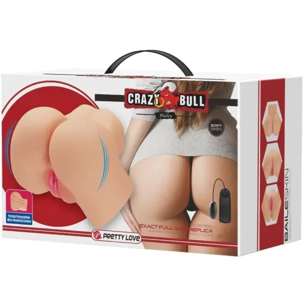 Crazy Bull - Vibrador de doble entrada con vagina y ano realistas - Imagen 8