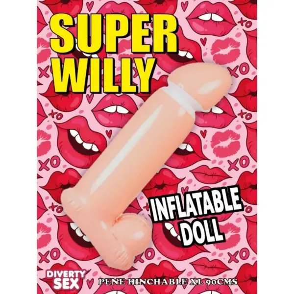 Diablo Picante - Pene Hinchable 100 cm para Celebraciones Divertidas