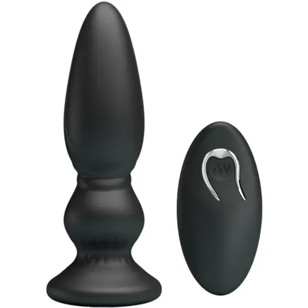 MR PLAY - Vibrador potente control remoto anal plug negro