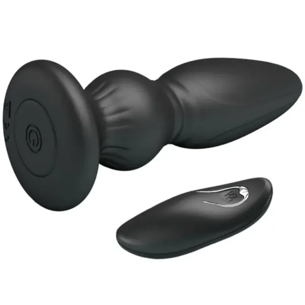 MR PLAY - Vibrador potente control remoto anal plug negro - Imagen 3