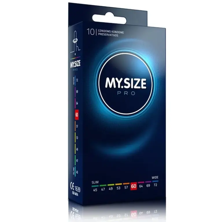 MY.SIZE - Pro preservativos 60 mm 10 unidades - Ajuste Perfecto para Todos