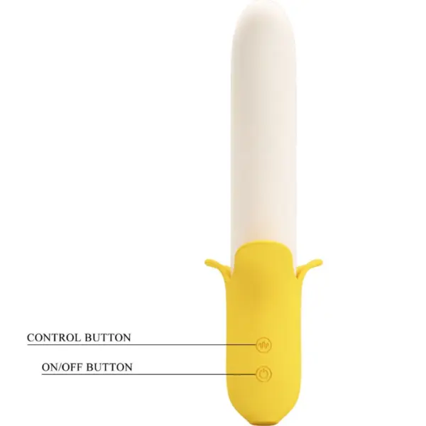 Pretty Love - Banana Geek Super Power 7 Vibraciones Up & Down Silicona Negro - Imagen 4