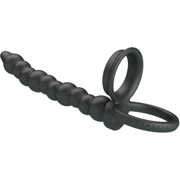 Pretty Love - Dillion Anillo Pene para Donle Penetración Negro - Imagen 4