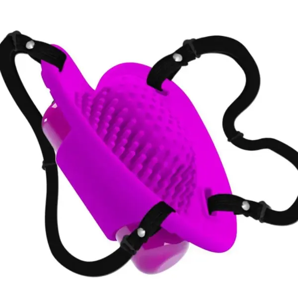 Pretty Love - Masajeador de clítoris Heartbeat morado - Imagen 2