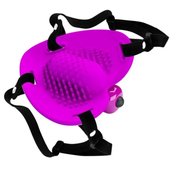 Pretty Love - Masajeador de clítoris Heartbeat morado - Imagen 4
