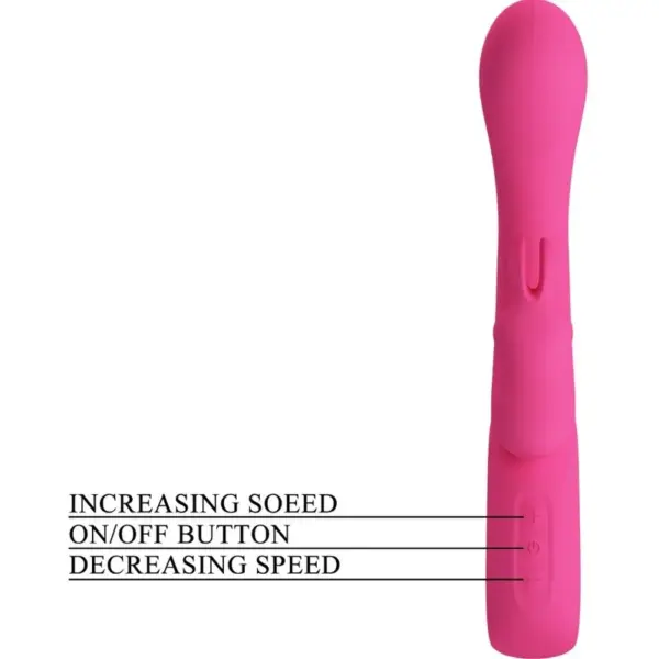 Pretty Love - Vibrador rabbit rosa con 12 vibraciones - Imagen 7