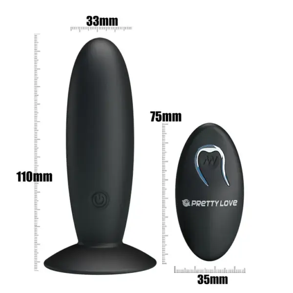 Pretty Love - Plug Anal Recargable con Vibración y Mando - Imagen 3