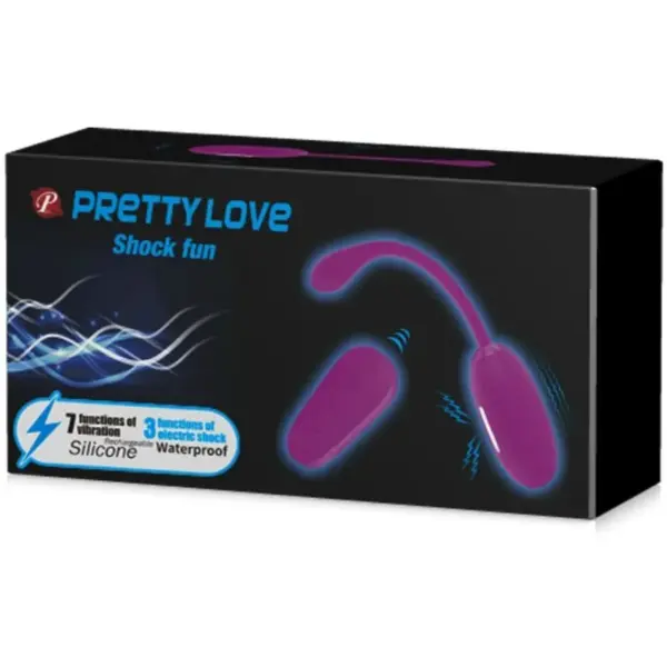 Pretty Love - Huevo vibrador y electroshock lila - Imagen 6
