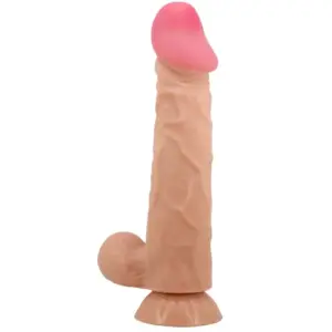 Pretty Love - Dildo realista con ventosa piel deslizante 24 cm