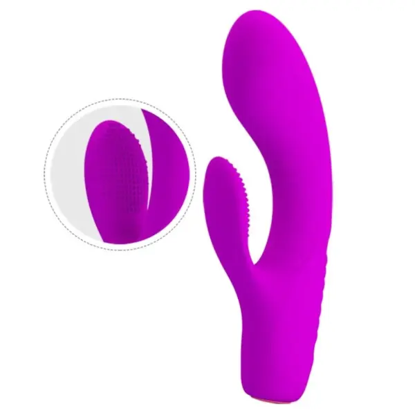 Pretty Love - Vibrador rabbit con licking morado - Imagen 5