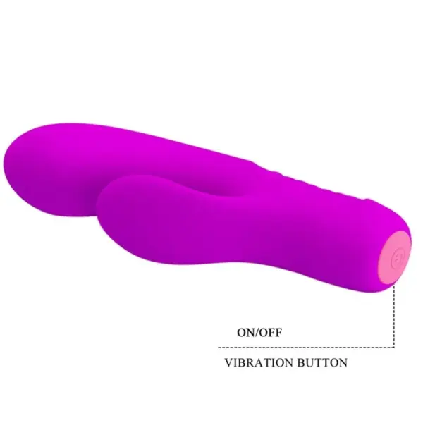 Pretty Love - Vibrador rabbit con licking morado - Imagen 8