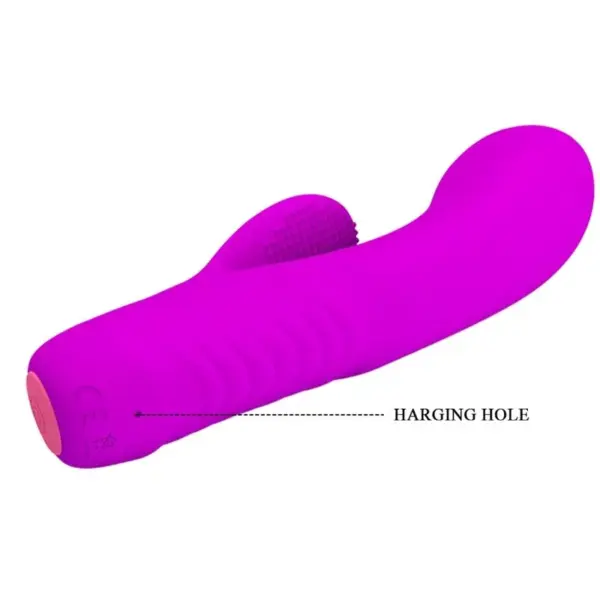 Pretty Love - Vibrador rabbit con licking morado - Imagen 9