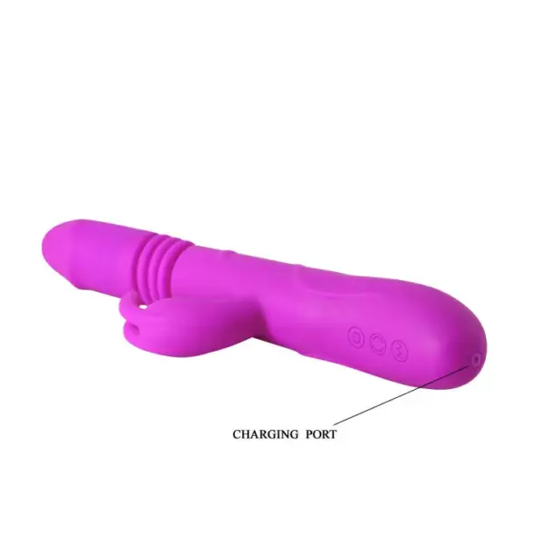Pretty Love - Vibrador rabbit con licking morado - Imagen 7