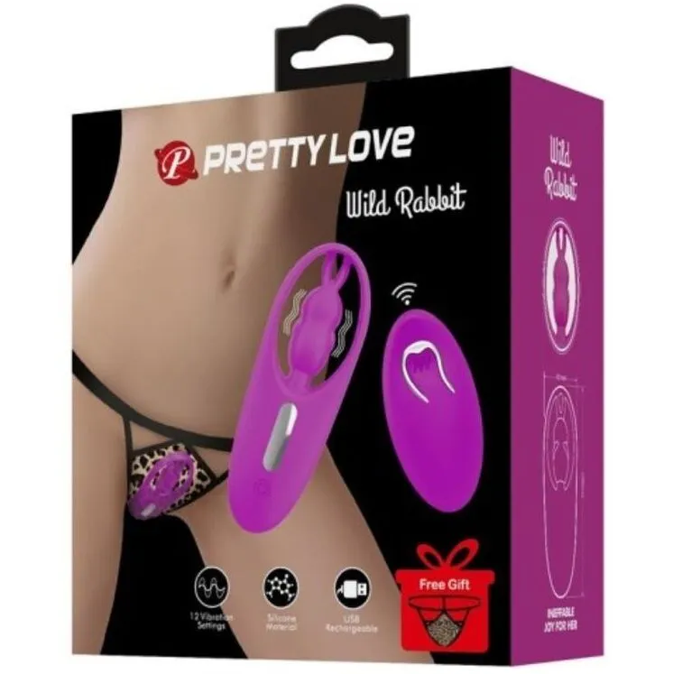 Pretty Love - Vibrador rabbit con control remoto lila