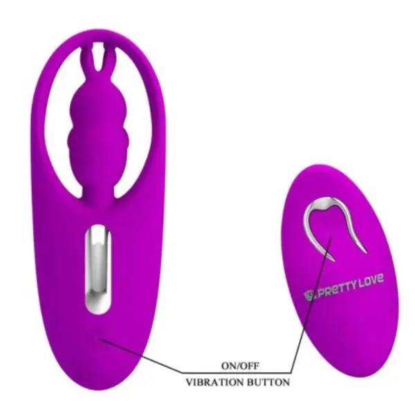 Pretty Love - Vibrador rabbit con control remoto lila - Imagen 3