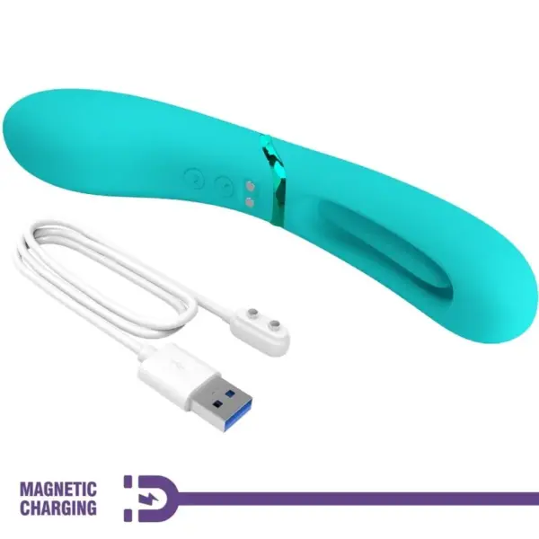 ROMANCE - Vibrador Punto G con Licking Azul - Imagen 7