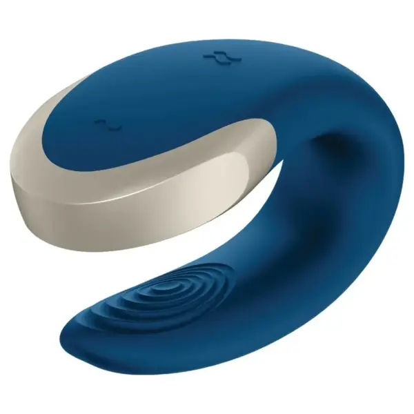 Satisfyer - App Double Love Vibrador Parejas Luxury Azul - Imagen 2