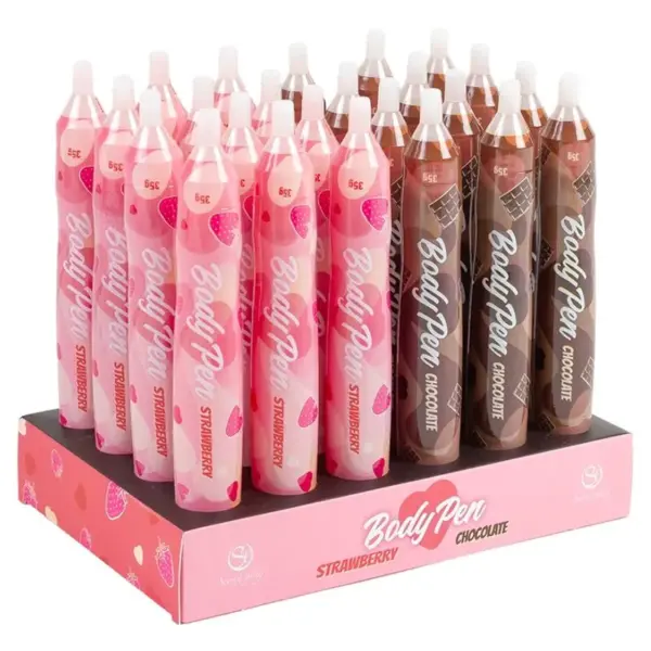 Secret Play - Expositor Body Pen 24 Unidades para Pintar el Cuerpo Comestible