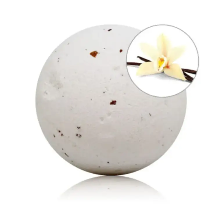 TALOKA - Bomba de baño con aroma vainilla y pétalos de rosa