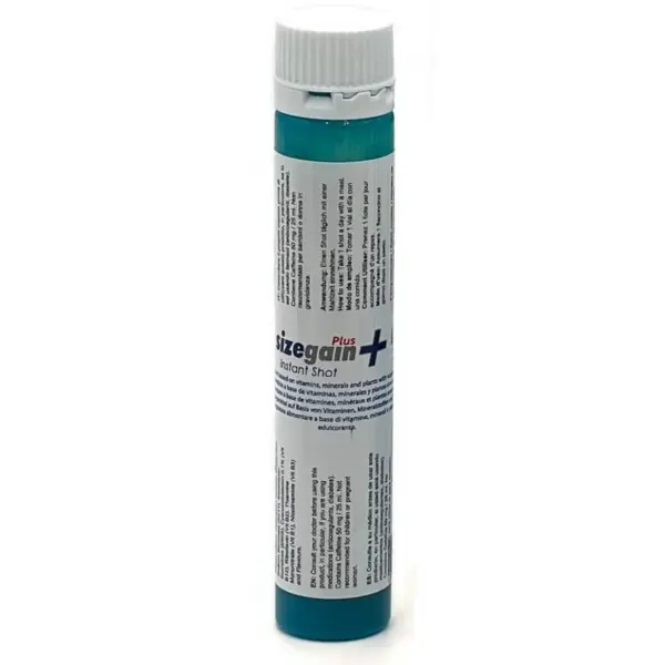 SizeGain Plus - Instant Shot Vigorizante Masculino 5 Unidades - Imagen 3