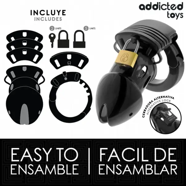 ADDICTED TOYS - Jaula de castidad para pene 7,5 cm - Imagen 4