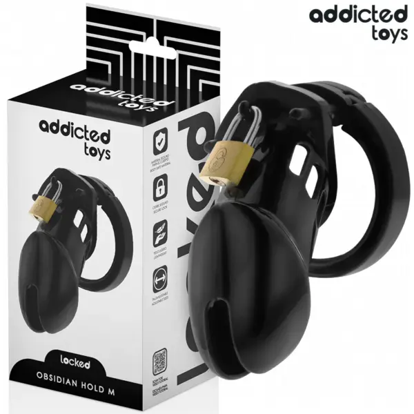 ADDICTED TOYS LOCKED - Jaula para pene Obsidian Hold M
