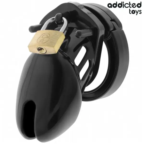 ADDICTED TOYS LOCKED - Jaula de castidad Obsidian Hold Talla S - Imagen 2