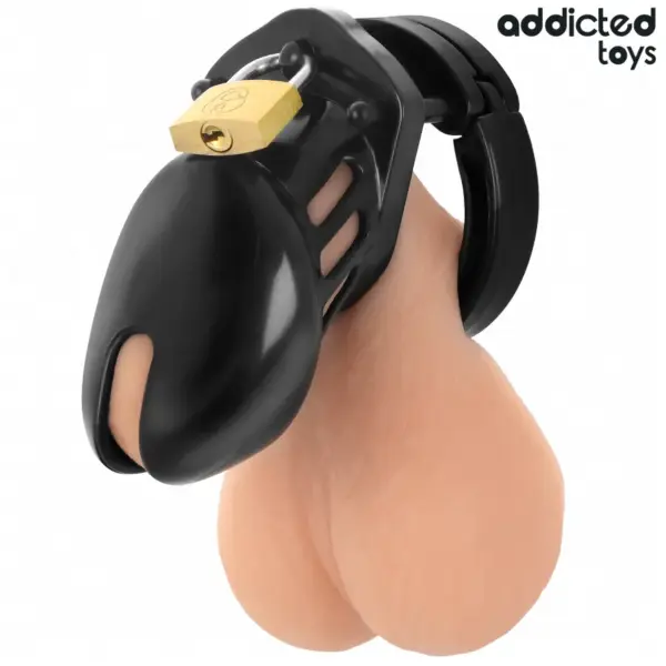 ADDICTED TOYS LOCKED - Jaula de castidad Obsidian Hold Talla S - Imagen 3