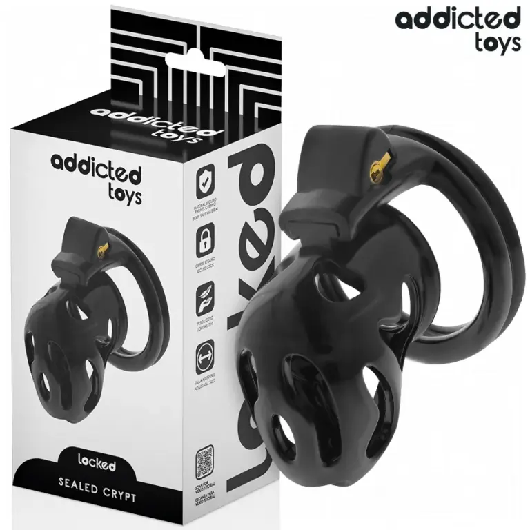 ADDICTED TOYS LOCKED - Jaula de Castidad para Pene 8 cm