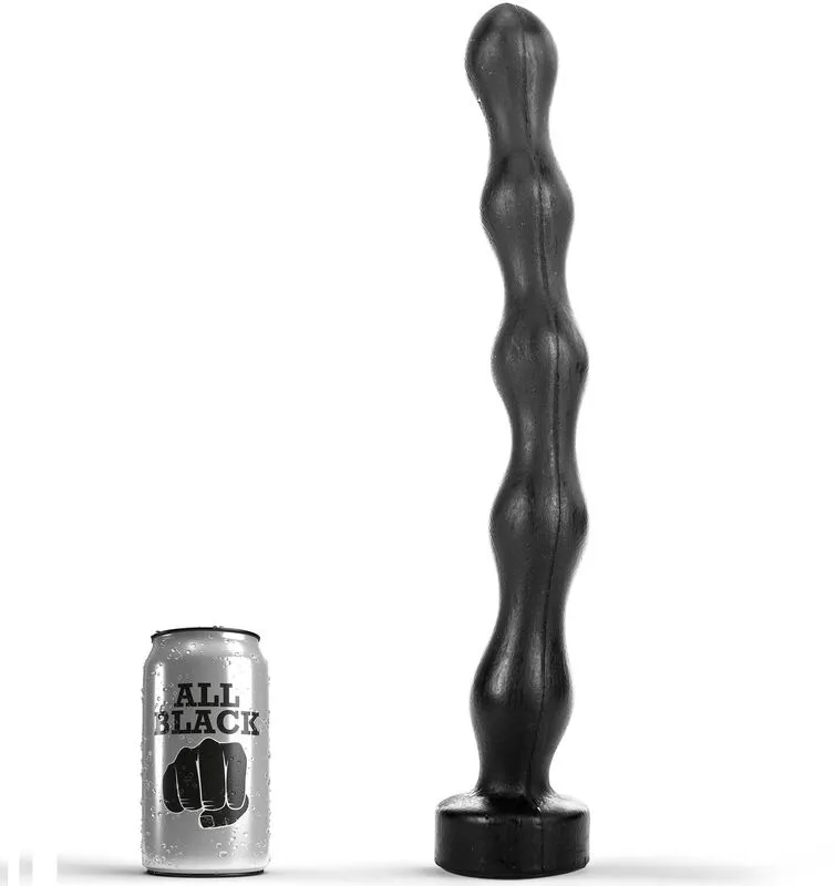 ALL BLACK - Anal Beads de 41,5 cm para Placer Sin Límites