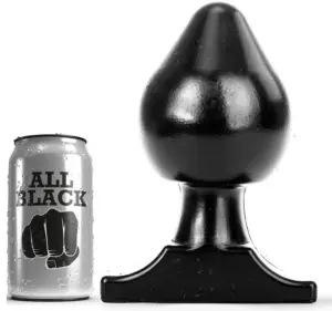 ALL BLACK - Buttplug anal de 19 cm para una experiencia única