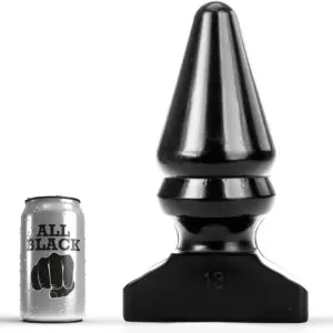 ALL BLACK - Buttplug anal de 28,5 cm para placer intenso