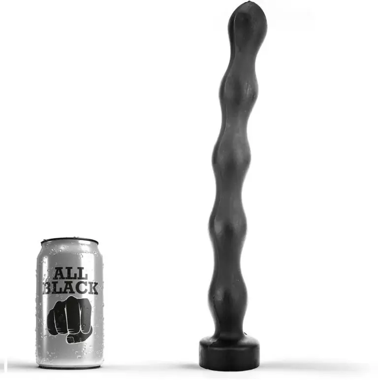 ALL BLACK - Buttplug Anal Ajustable 32 CM para una Experiencia Inigualable