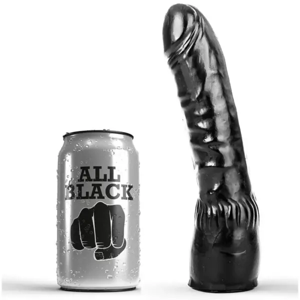 ALL BLACK - Dildo Negro Realístico de 20 cm para Placer Inigualable
