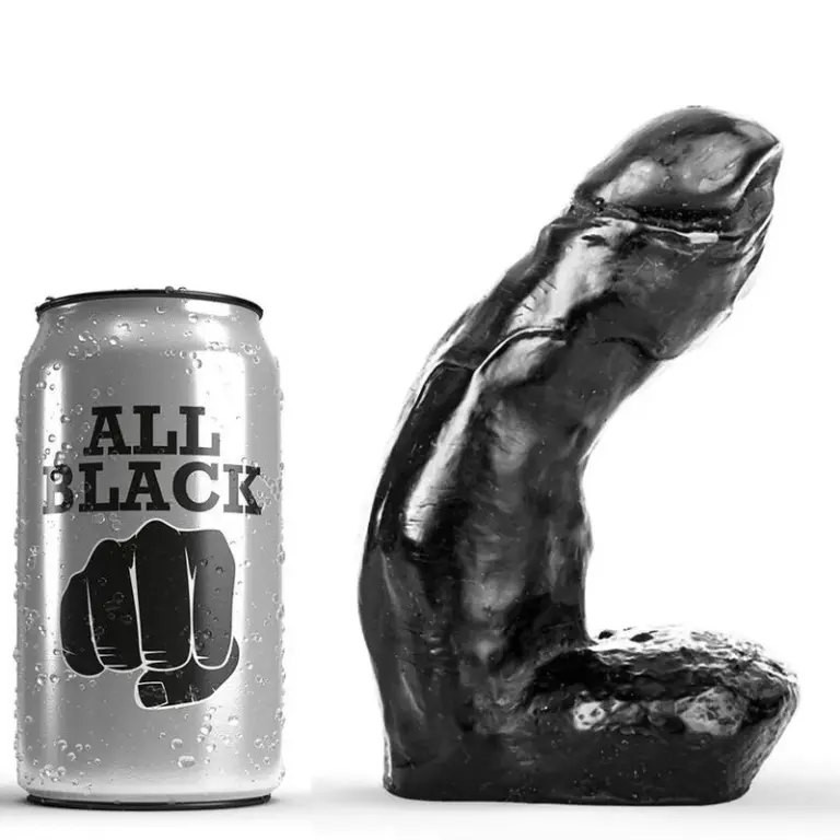 ALL BLACK - Dildo Realístico 15 cm para Placer Infinito