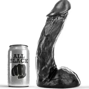 ALL BLACK - Dong de 23 cm para Placer Sin Límites