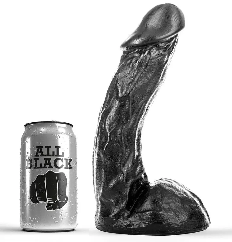 ALL BLACK - Dong de 23 cm para Placer Sin Límites