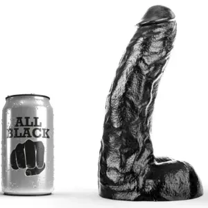 ALL BLACK - Dong 25,5 cm para Placer Infinito