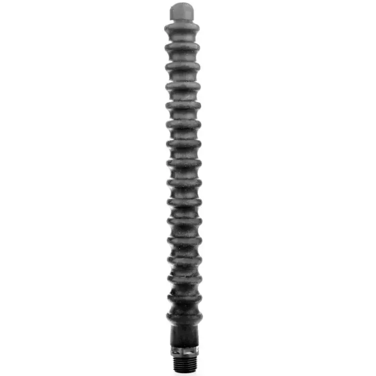 ALL BLACK - Ducha anal de silicona 28.5 cm para higiene íntima