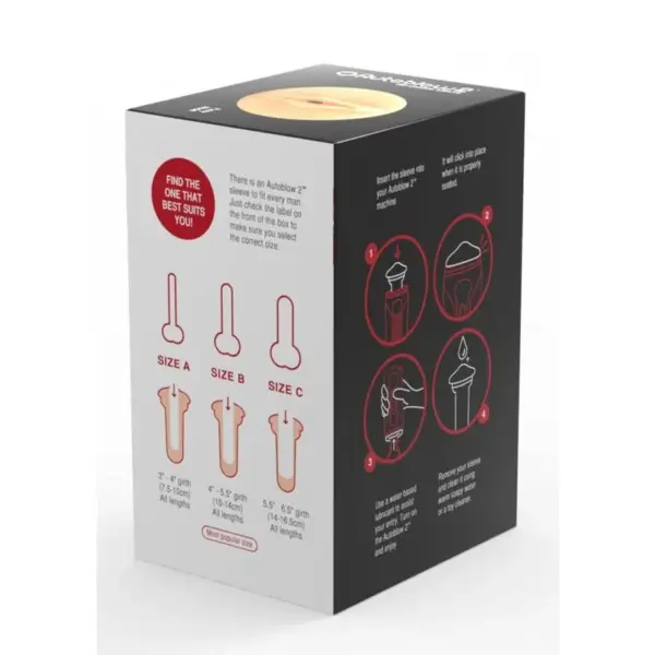 AUTOBLOW - Manga Vagina 2+ Tamaño A para Placer Personalizado - Imagen 4