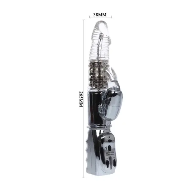 BAILE - Amour Missile Rotador Transparente 26.5 cm - Vibrador Multifuncional - Imagen 5