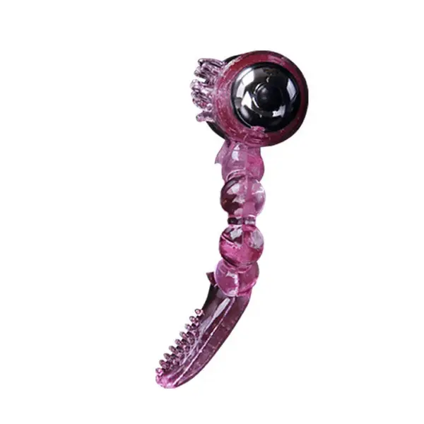 Baile - Anillo Silicona 10 Ritmos Lengua con Vibración Rosa - Imagen 7