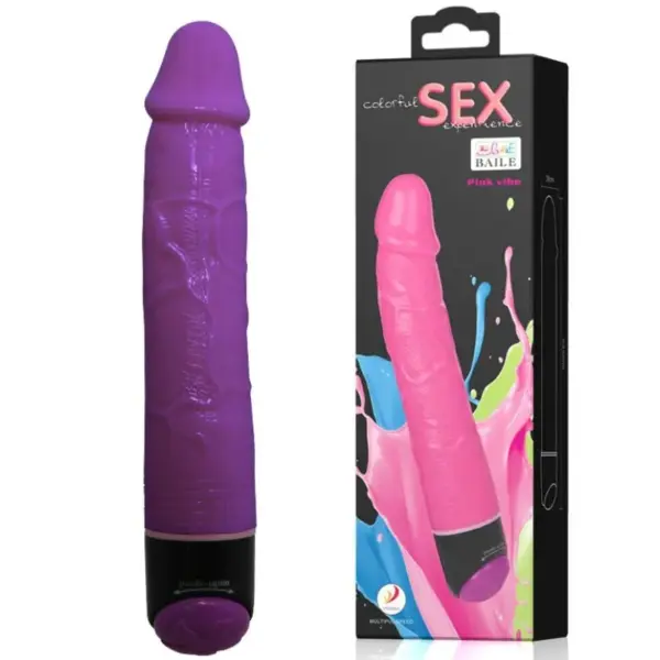 BAILE - Vibrador Realístico Lila de 23 cm con Multivelocidad - Imagen 2
