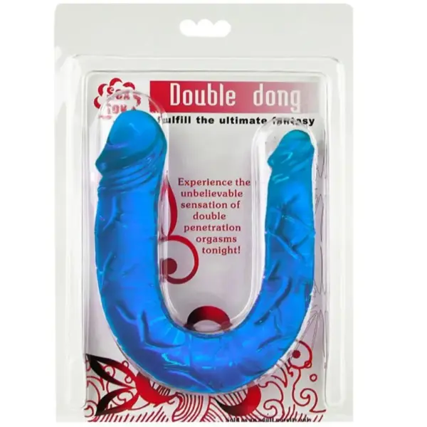 BAILE - Double Dong Dildo Doble Azul - Imagen 2