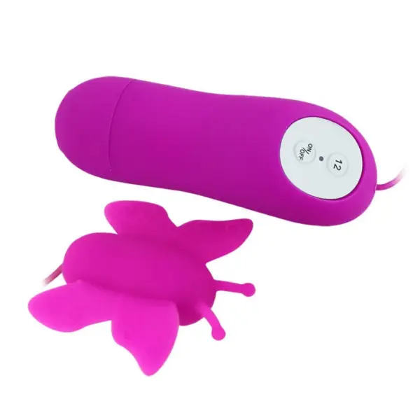 Baile - Estimulador de Clítoris Mariposa Love Eggs 12 Velocidades Lila Control Remoto - Imagen 2