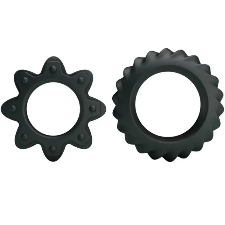 BAILE - Kit 2 Anillos Silicona Ring Flowering para un Placer Duradero