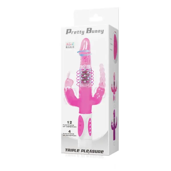 Pretty Love - Vibrador rabbit con rotación y estimulación anal - Imagen 7