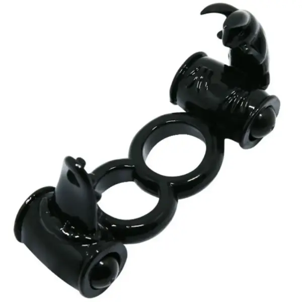 BAILE - Anillo vibrador doble con rabbit para placer compartido - Imagen 4