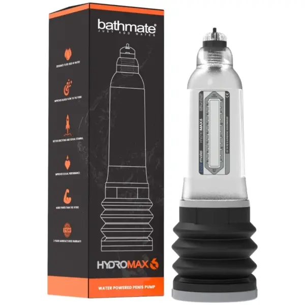 Bathmate - Hydromax 6 Transparente para un Aumento Seguro y Efectivo