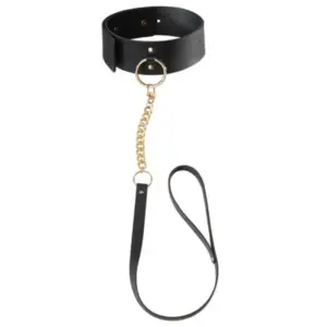 Bijoux Indiscrets Maze - Collar con Correa Negro para Juegos Eróticos